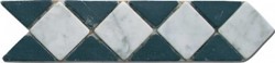 Zeige Details für Bordüre Marmor Mosaik 28x7x0,8 cm Bianco Carrara, Nero Marquinia Bild von Bordüre Marmor Mosaik 28x7x0,8 cm Bianco Carrara, Nero Marquinia