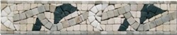 Zeige Details für Bordüre Marmor Mosaik 26x5x0,8 cm Green, China Beige, China White Bild von Bordüre Marmor Mosaik 26x5x0,8 cm Green, China Beige, China White