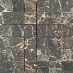 Zeige Details für Marmor Mosaikfliesen Emperador 4,8x4,8x0,8cm Bild von Marmor Mosaikfliesen Emperador 4,8x4,8x0,8cm