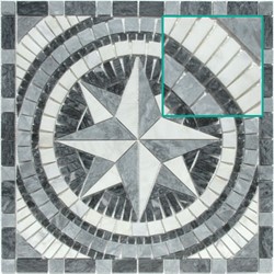 Zeige Details für Antikmarmor Rosone 60x60x0,8 auf Netz Bild von Antikmarmor Rosone 60x60x0,8 auf Netz