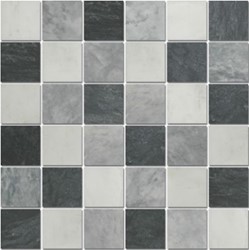 Zeige Details für Marmor Mosaikfliesen Oriental White, Grey Black 4,8x4,8x0,8 Bild von Marmor Mosaikfliesen Oriental White, Grey Black 4,8x4,8x0,8