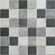 Bild von Marmor Mosaikfliesen Oriental White, Grey Black 4,8x4,8x0,8, Bild 1