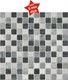Bild von Marmor Mosaikfliesen Oriental White, Grey Black 2,3x2,3x0,5cm, Bild 1