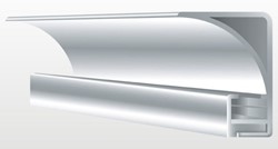 Zeige Details für Aluprofil für Deckenbeleuchtung - 50 mm hoch - Eloxiert oder Weiß - eckig Bild von Aluprofil für Deckenbeleuchtung - 50 mm hoch - Eloxiert oder Weiß - eckig