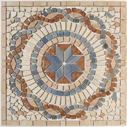 Zeige Details für Antikmarmor Rosone 60x60x0,8 auf Netz Bild von Antikmarmor Rosone 60x60x0,8 auf Netz