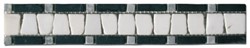 Zeige Details für Bordüre Marmor Mosaik 30x5x0,8 cm Nero Marquinia, Bianco Crarrara Bild von Bordüre Marmor Mosaik 30x5x0,8 cm Nero Marquinia, Bianco Crarrara