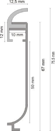 a5 sockelbeleuchtung 50mm ohne klebeschenkel rund masse