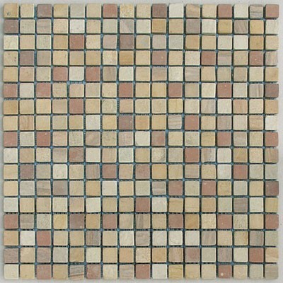 Bild von Sandstein Mosaikfliesen 30,3x30,3x0,8  Segmente 1,6x1,6x0,8