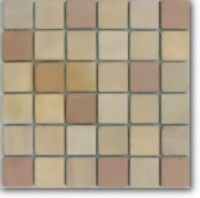 Bild von Sandstein Mosaikfliesen 30,3x30,3x0,8  Segmente 4,8x4,8x0,8