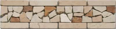 Bild von Bordüre aus Bruchsteine Mosaike 7,5x30x0,8