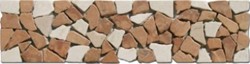 Bild von Mosaik Bordüren Bruchsteine antik 7,5x30x0,8