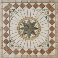Bild von Antikmarmor Mosaik Rosone