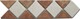 Bild von Bordüre Marmor Mosaik 28x7x0,8 cm Botticino, Rosso Verona, Bild 1