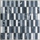 Bild von Marmor Mosaikfliesen Nero Marqinia, Grey Black 1,5x4,9x0,8cm, Bild 1
