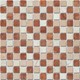 Bild von Marmor Mosaikfliesen Rosso Verona, Botticino, Rosa Perlino 2,3x2,3x0,8cm, Bild 1