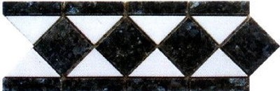 Bild von Granit Marmor Bordüren poliert 10x28x0,8cm