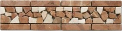 Bild von Bordüre aus Bruchsteine Mosaike 7,5x30x0,8