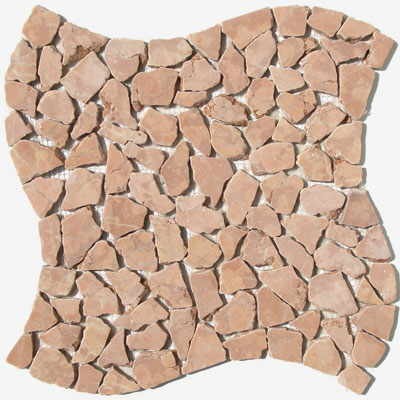 Bild von Bruchmosaik Fliese Roso Verona antik 30x30x0,8