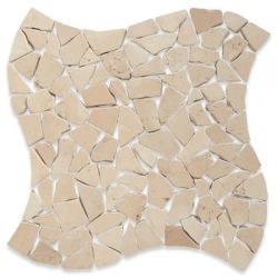 Bild von Bruch-mosaikfliesen Rosa Perlino antik 30x30x0,8