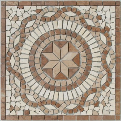 Bild von Antikmarmor Rosone 45x45x0,8 auf Netz