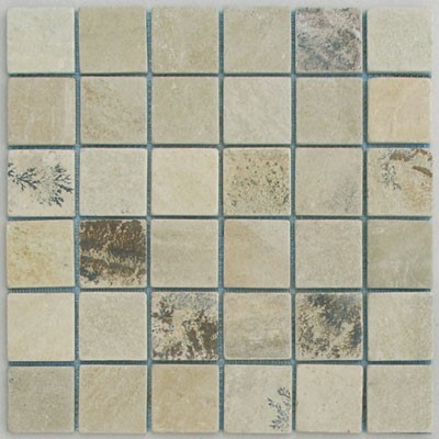 Bild von Kalksandstein Mosaikfliesen 30,3x30,3x0,8  Segmente 4,8x4,8x0,8