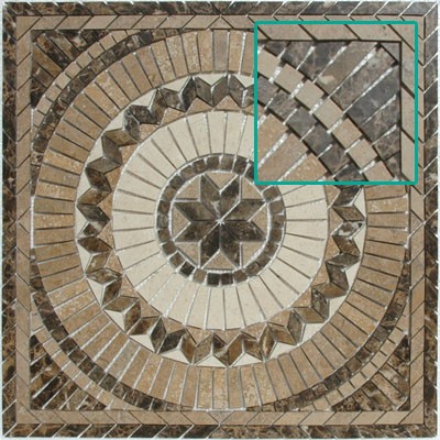 Bild von Antikmarmor Rosone 60x60x0,8 auf Netz