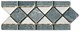Bild von Bordüre Marmor Mosaik 20x8x0,8 cm Nero Marqinia, Bianco Carrara, Bild 1