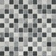 Bild von Marmor Mosaikfliesen Oriental White, Grey Black 2,3x2,3x0,8cm, Bild 1
