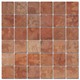 Bild von Marmor Mosaikfliesen Rosso Verona Kanten geschnitten 4,8x4,8x1cm, Bild 1