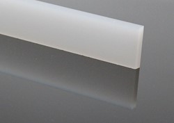 Bild von Plexyglas weiß satiniert 120x3x0,6 cm für 1 cm und 1,2 cm Profil