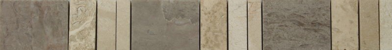 Bild von Marmor-Bordüre antik 30x4x0,8cm Grau-Beige