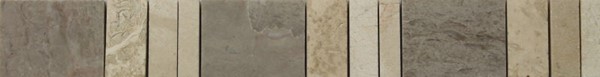 Bild von Marmor-Bordüre antik 30x4x0,8cm Grau-Beige