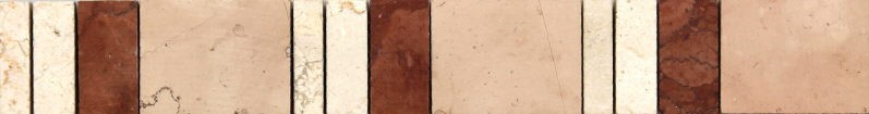 Bild von Marmor-Bordüre antik 30x4x0,8cm Rot-Beige