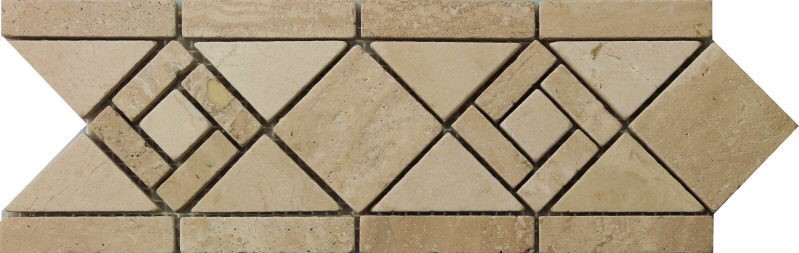 Bild von Marmor-Bordüre antik 28x10x0,8cm Beige